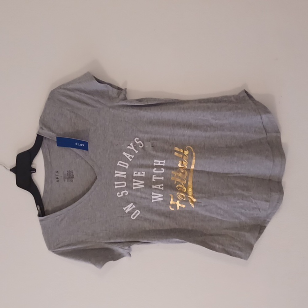 Lounge Casual Sport Footbal Women's Shirt On Sundays we watch football